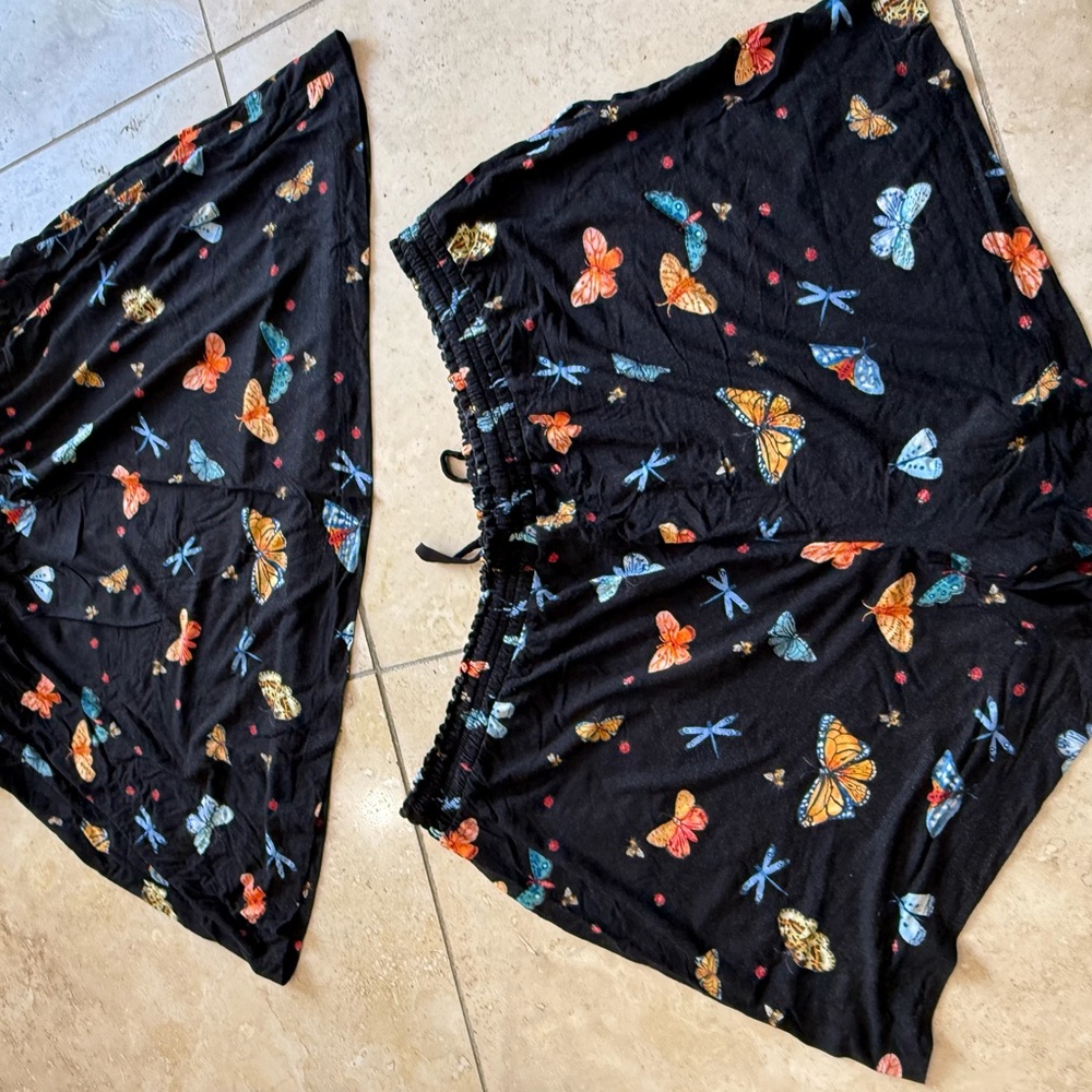 Soma Black Pajama Set with Butterfly Print - Picture 5 of 5